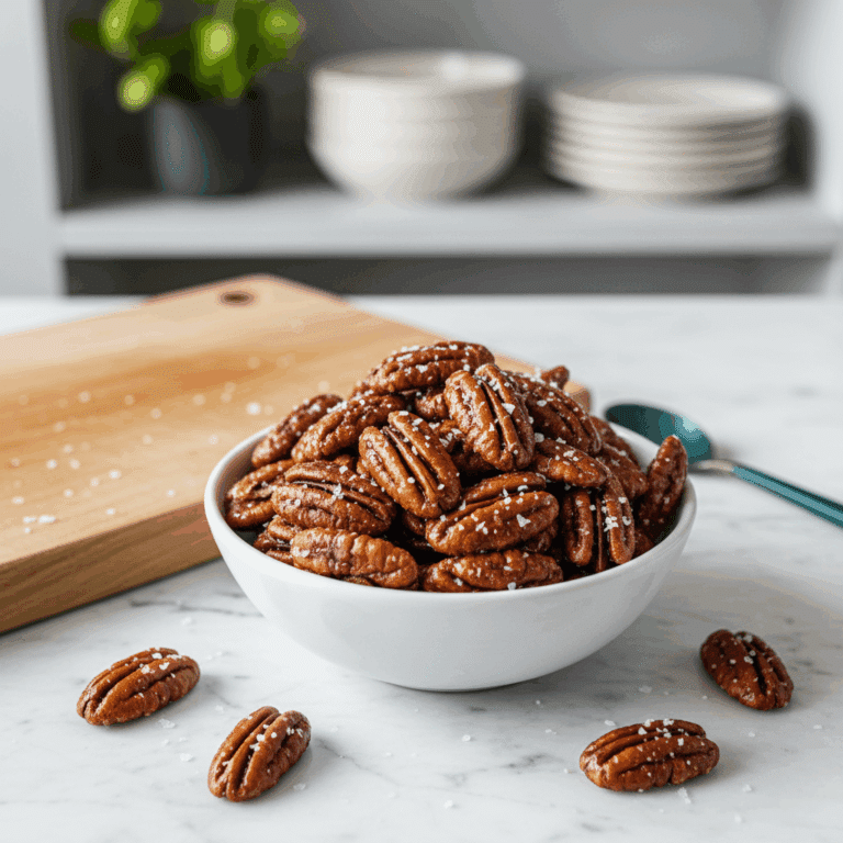 5-Minute Candied Pecans (The Easiest Fancy Snack!)
