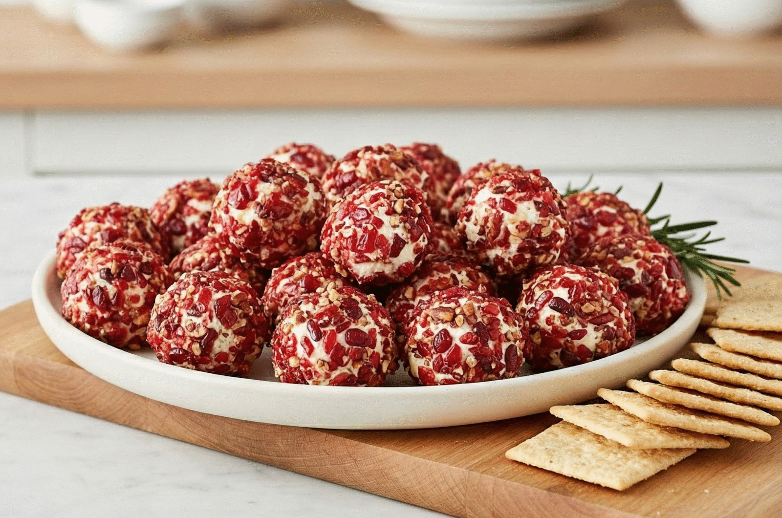 Cranberry-Pecan Goat Cheese Truffles
