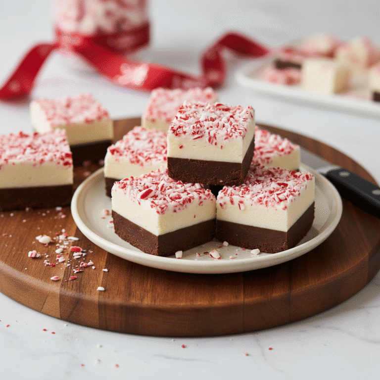 Easy No-Fail Peppermint Fudge with Sea Salt